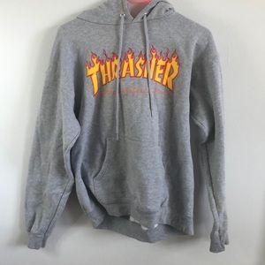 Grey thrasher Hoodie size small